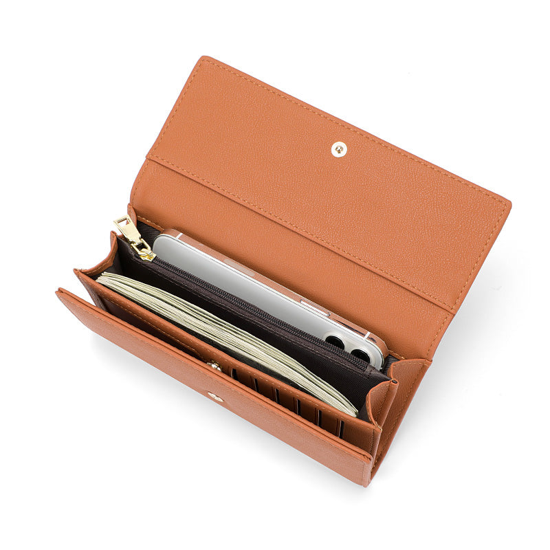 Portefeuille à trois volets emblématique / extensible