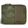 Camo / Leather Zip Around Wallet *Drop Ship*