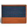 Denim / Leather Zip Around Wallet *Drop Ship*