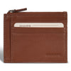 Onyx / Leather Zip Card Case *Drop Ship*