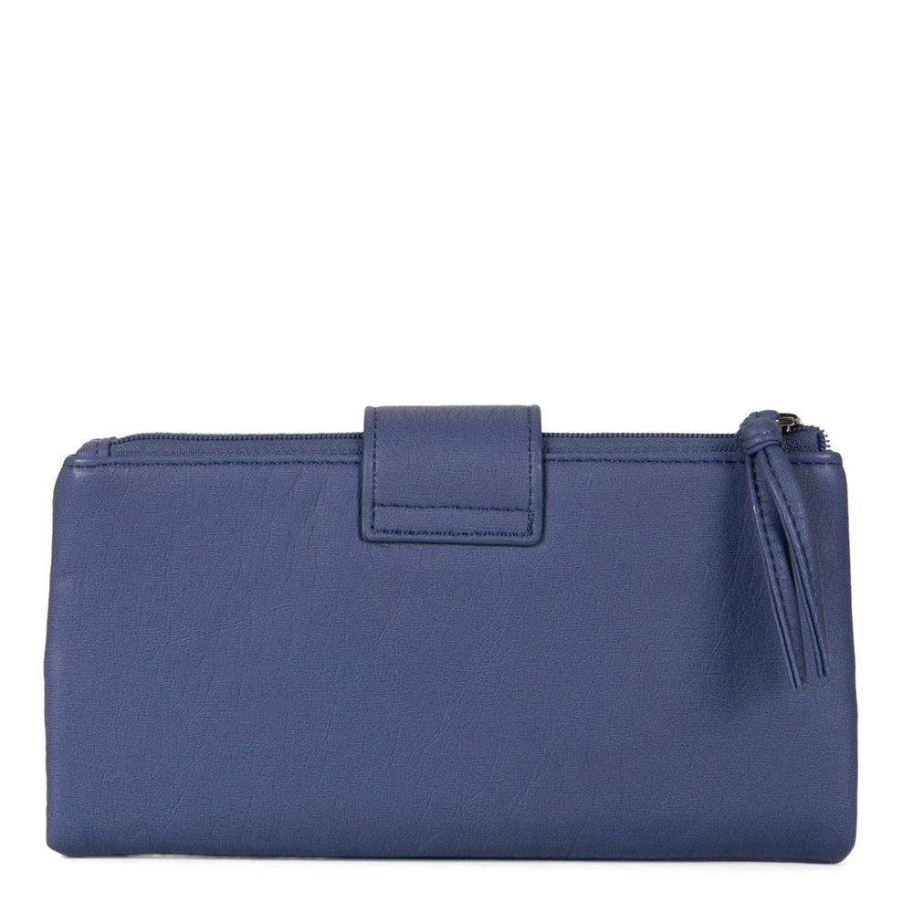 Bifold Quilted Wallet with Snap Closure - Bentley