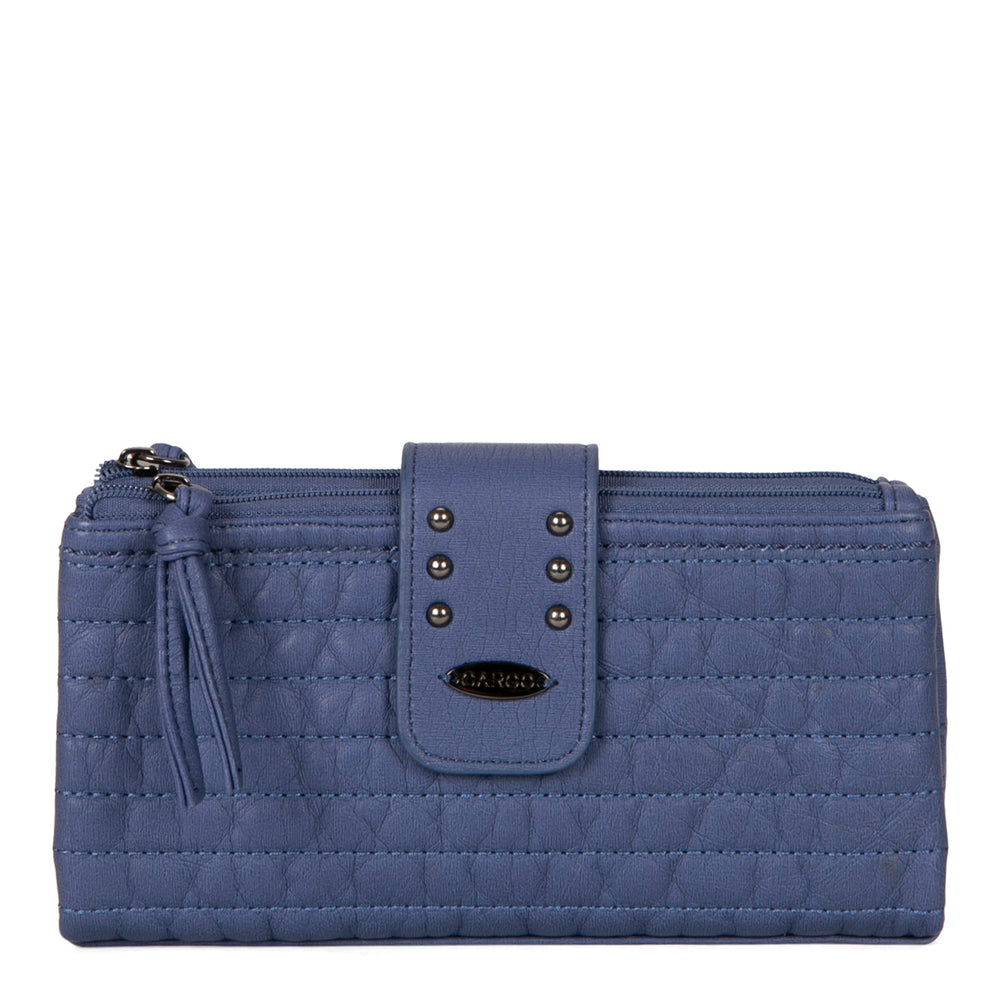 Bifold Quilted Wallet with Snap Closure - Bentley