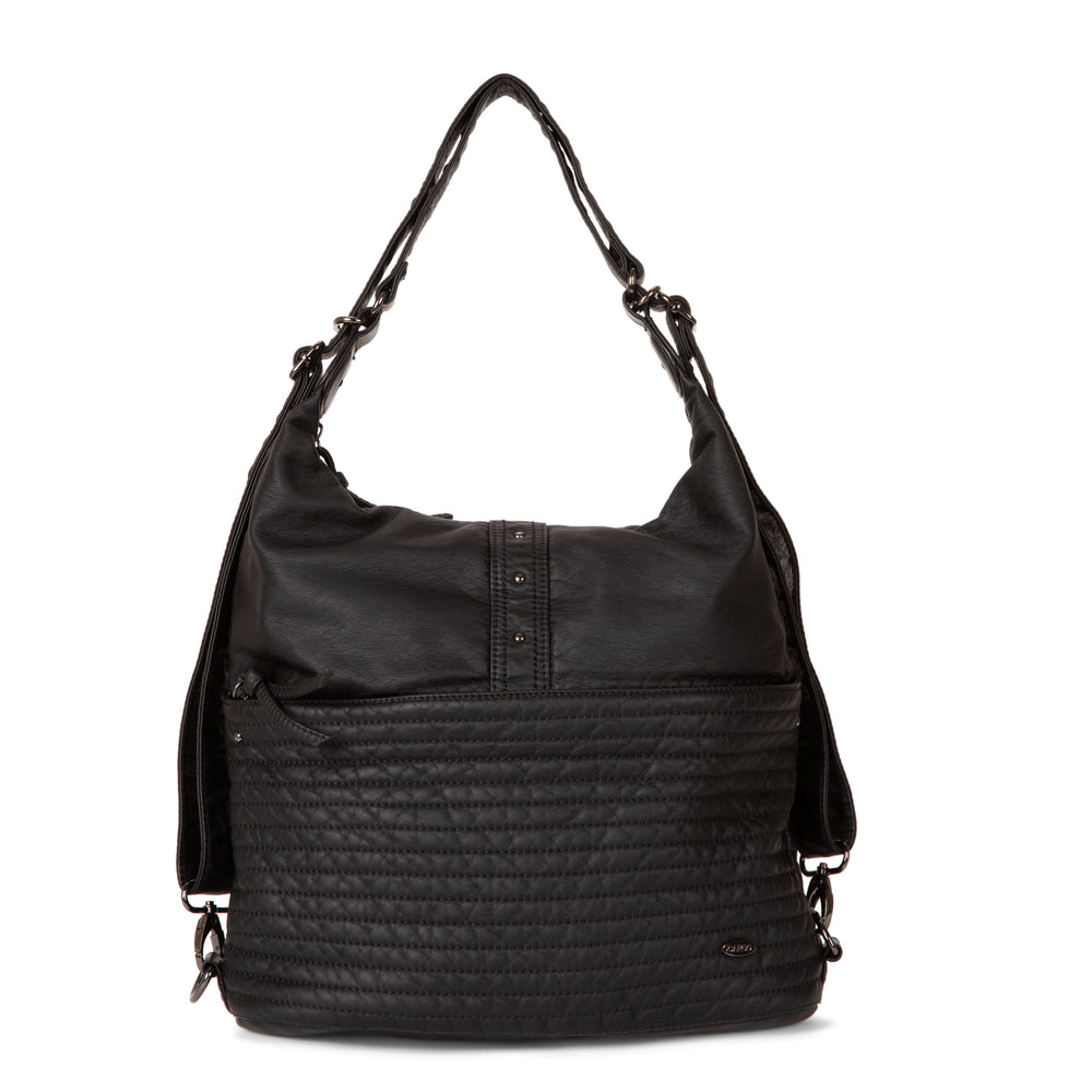 Quilted Convertible Hobo Handbag - Bentley
