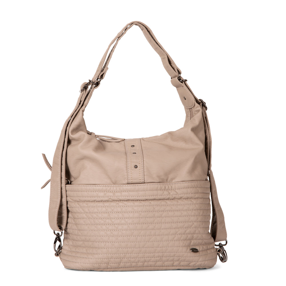Quilted Convertible Hobo Handbag - Bentley
