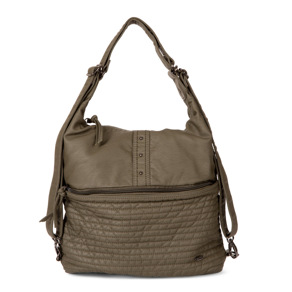 Quilted Convertible Hobo Handbag - Bentley
