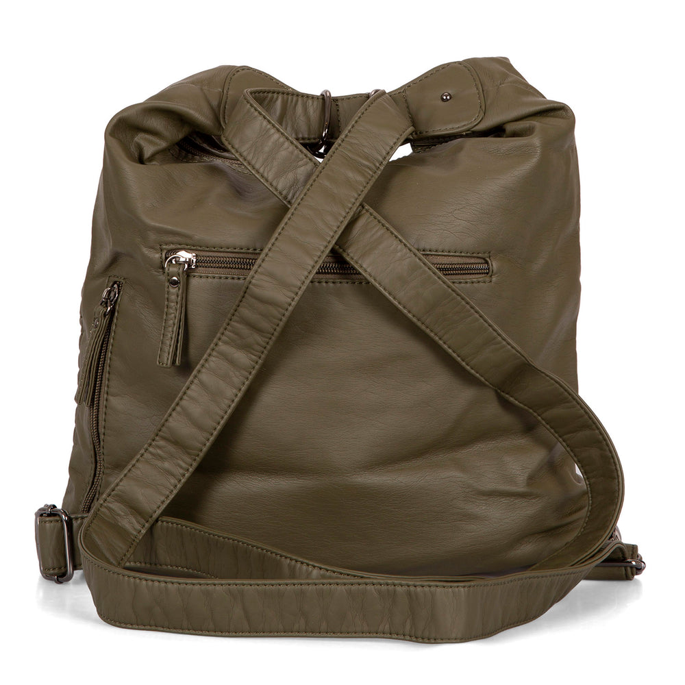 Quilted Convertible Hobo Handbag - Bentley