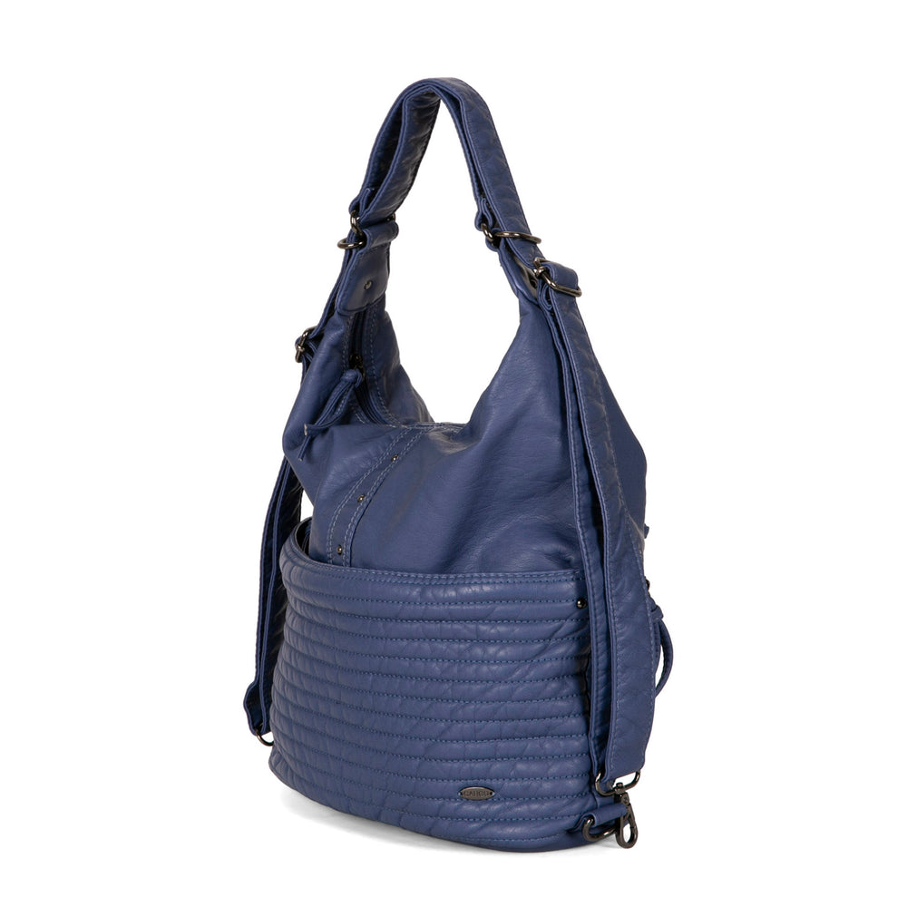 Quilted Convertible Hobo Handbag - Bentley