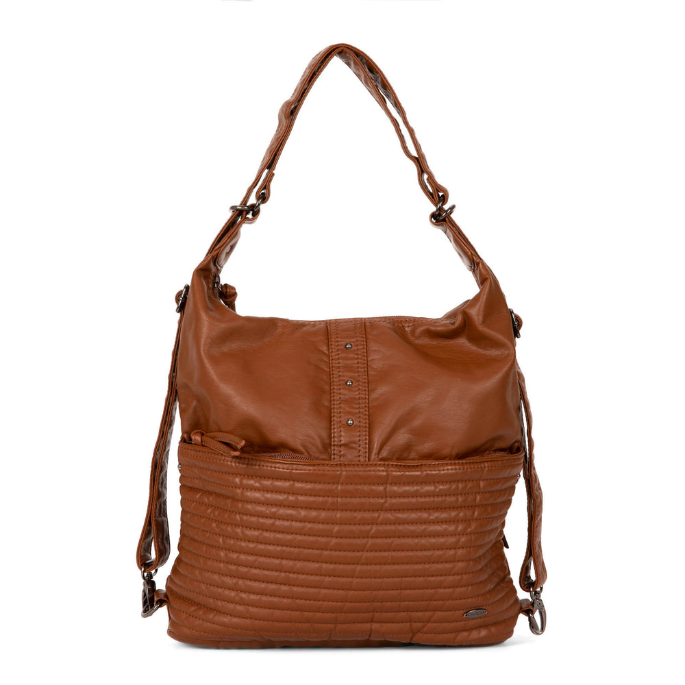 Quilted Convertible Hobo Handbag - Bentley