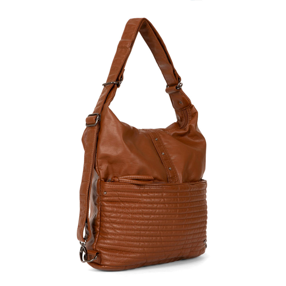 Quilted Convertible Hobo Handbag - Bentley