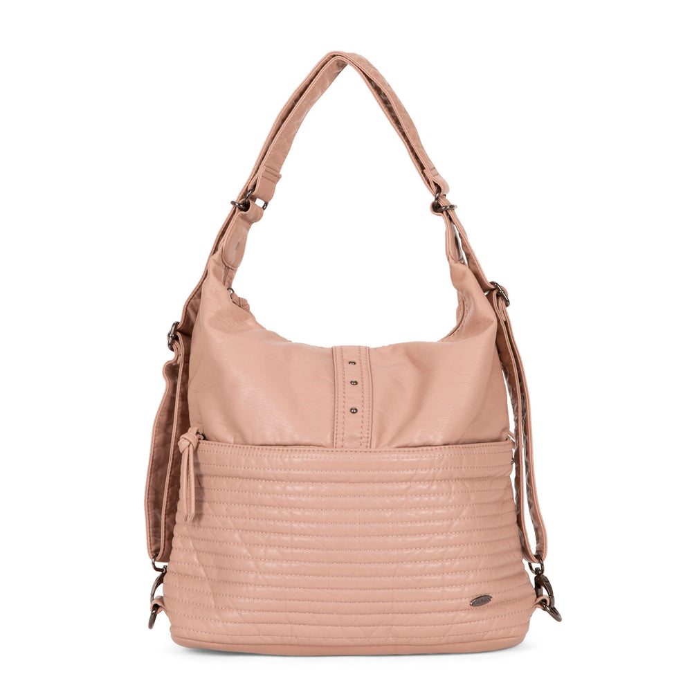 Quilted Convertible Hobo Handbag - Bentley