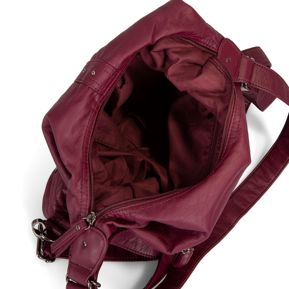 Quilted Convertible Hobo Handbag - Bentley