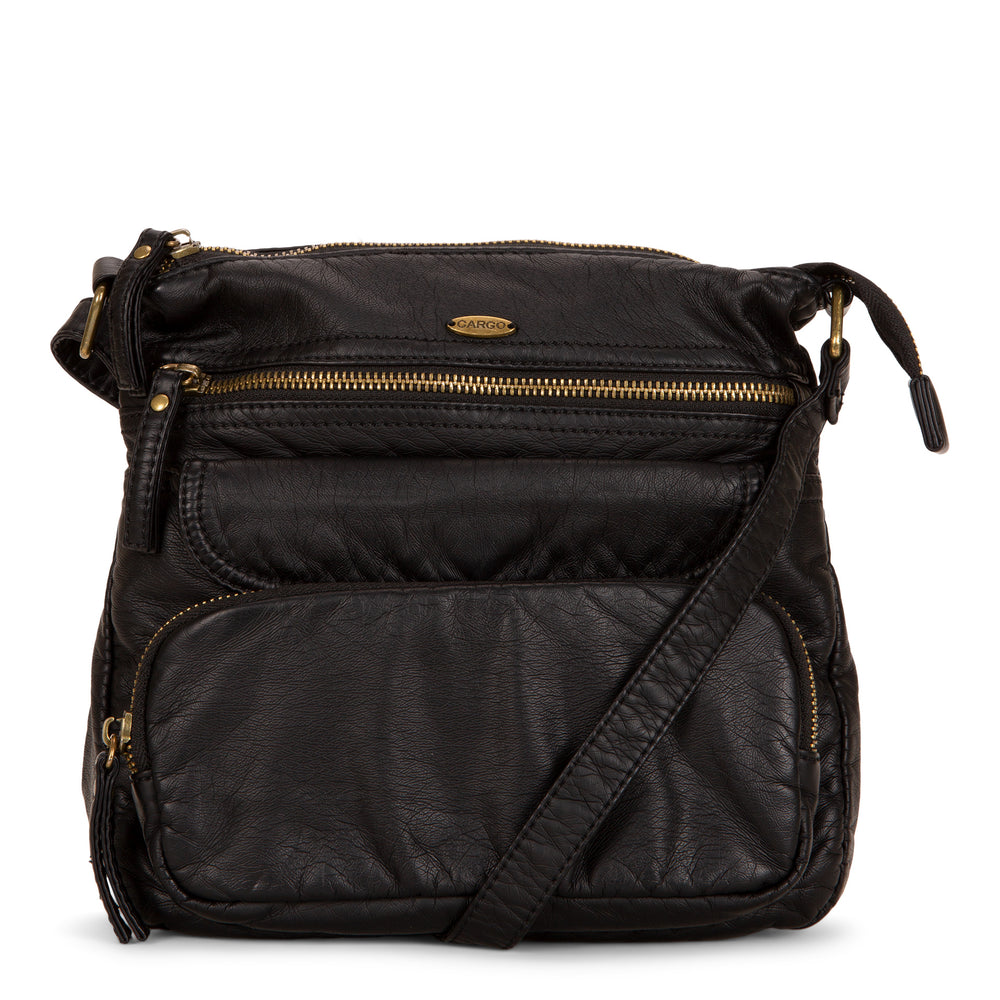 Small Faux Leather Multi-Pocket Crossbody - Bentley