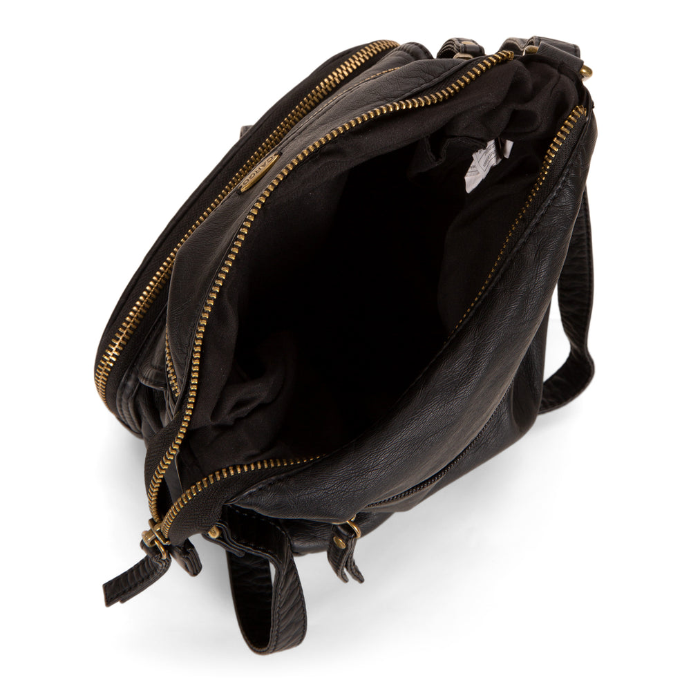 Small Faux Leather Multi-Pocket Crossbody - Bentley