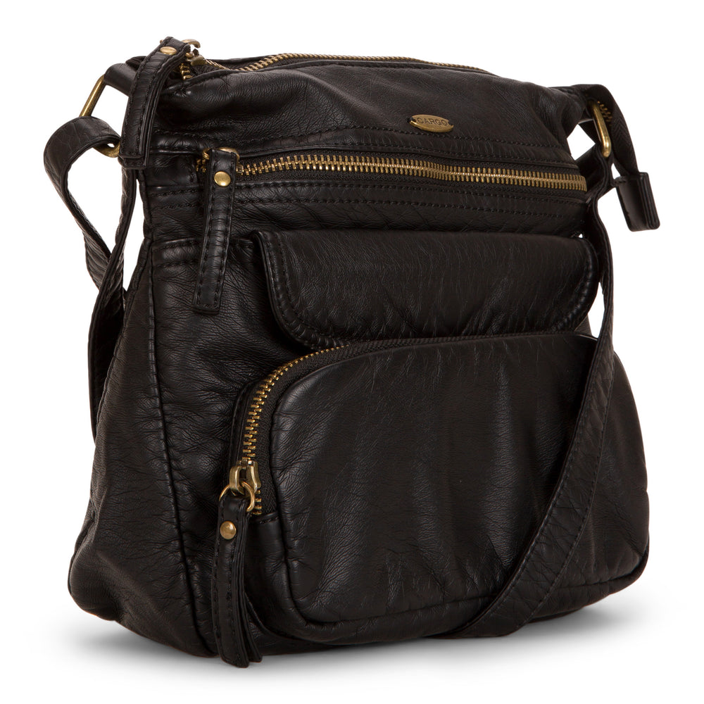 Small Faux Leather Multi-Pocket Crossbody - Bentley