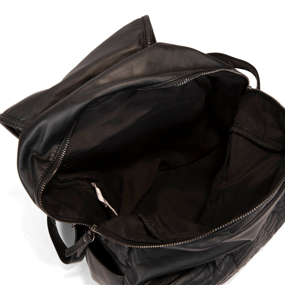 Quilted Flap Backpack - Bentley