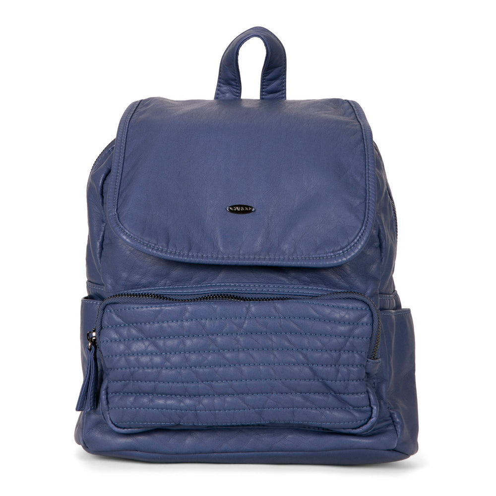 Quilted Flap Backpack - Bentley