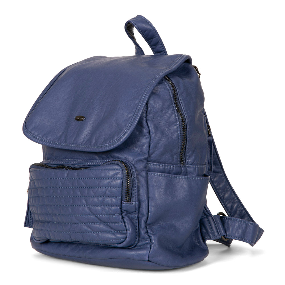 Quilted Flap Backpack - Bentley