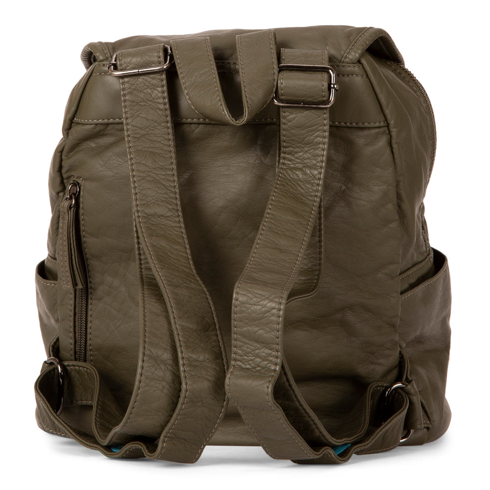 Quilted Flap Backpack - Bentley