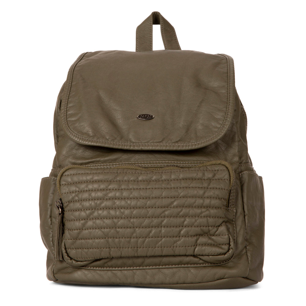 Quilted Flap Backpack - Bentley