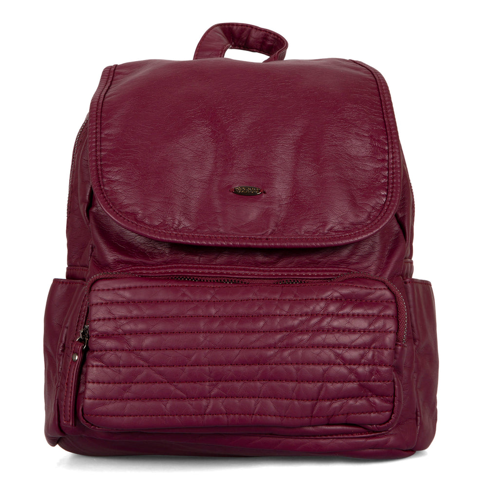 Quilted Flap Backpack - Bentley