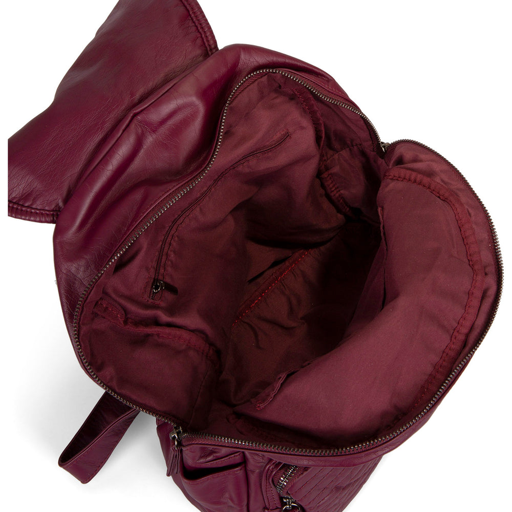 Quilted Flap Backpack - Bentley