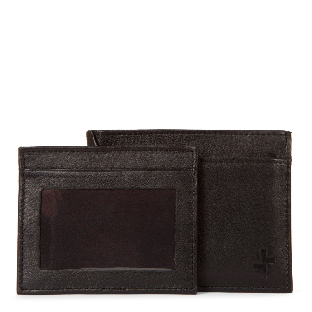 Leather RFID Flip-Up Wing Wallet - Bentley
