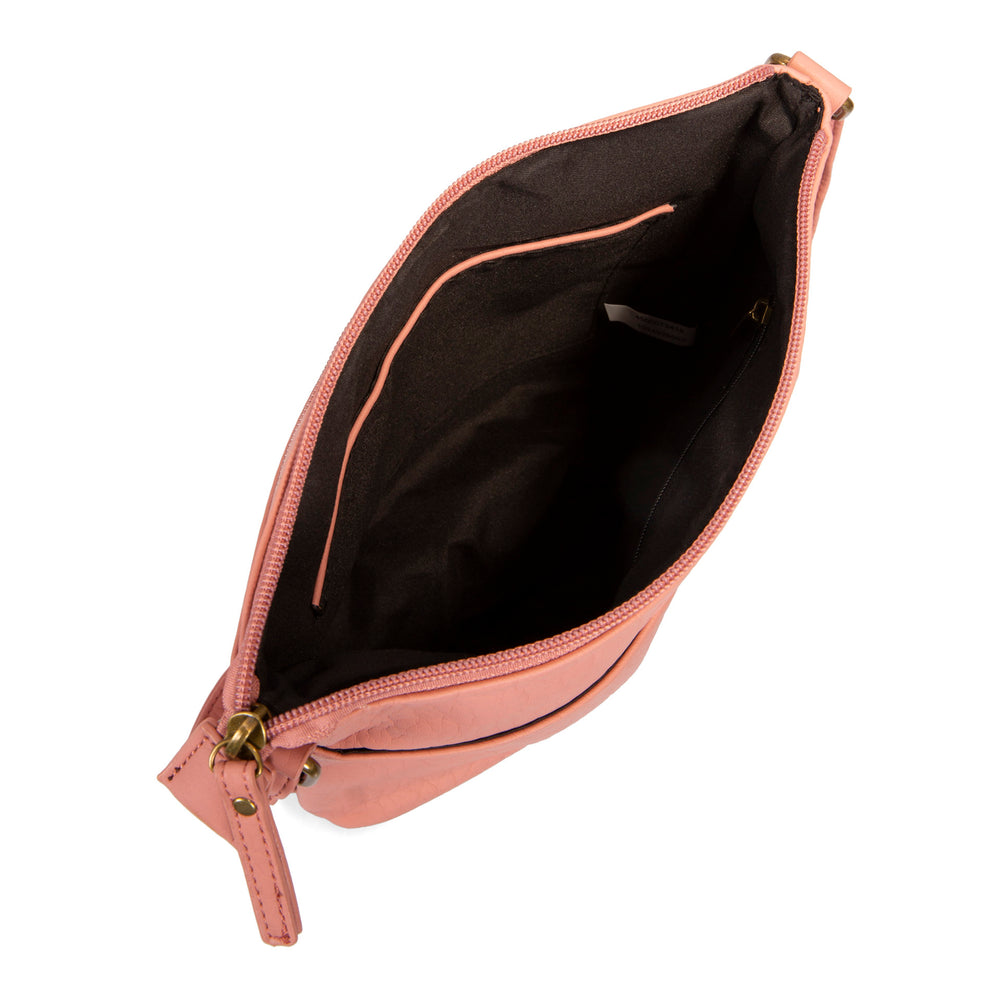 Pebbled N/S Crossbody Bag - Bentley