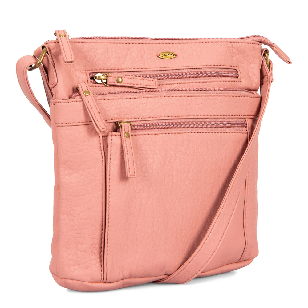 Pebbled N/S Crossbody Bag - Bentley