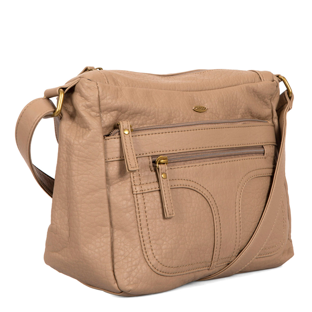 Pebbled E/W Crossbody Bag - Bentley